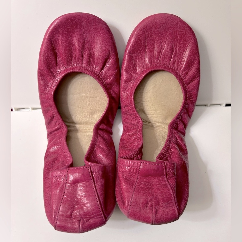 Storehouse Leather Flats size 10 Pink Oil Tanned